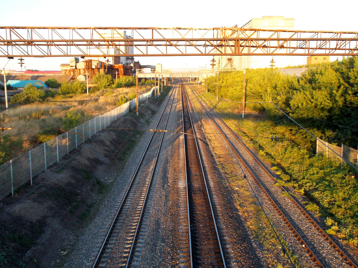 Перегон Сюзюм - Кузнецк. Вид в сторону Кузнецка