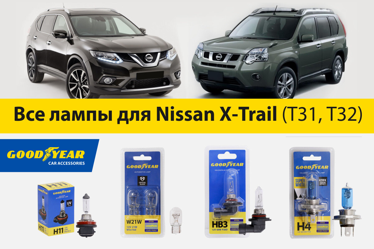 Подбор ламп на ваше авто. Подробная инструкция для Nissan X-Trail (T31,  T32) | AZARD Group | Дзен