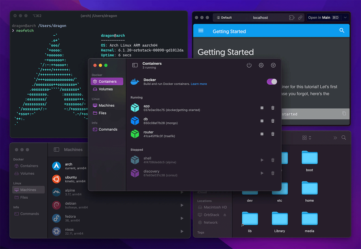 OrbStack позволяет запускать контейнеры Docker и Linux-машины на macOS |  Apple SPb Event | Дзен