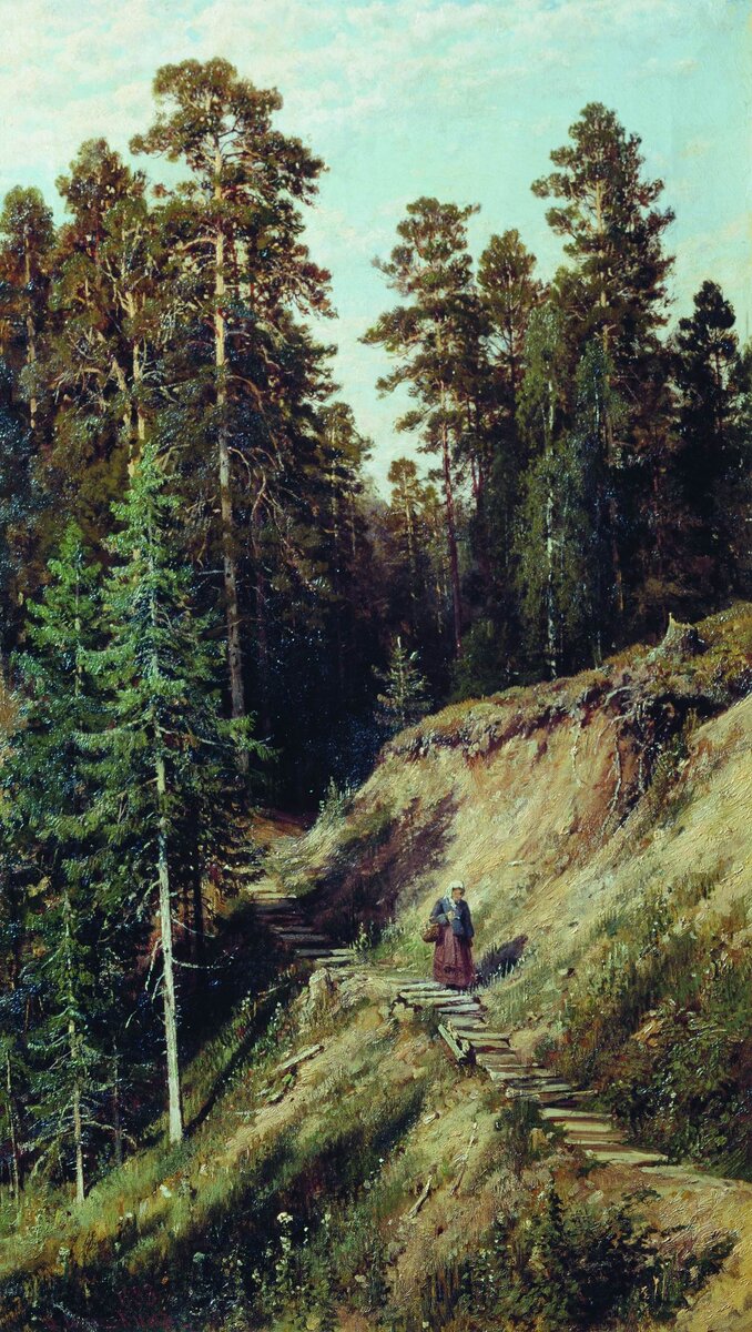 И. И. Шишкин, «Из леса с грибами», 1883 год. Из собрания Мордовского республиканского музея изобразительных искусств имени С.Д. Эрьзи (Саранск)