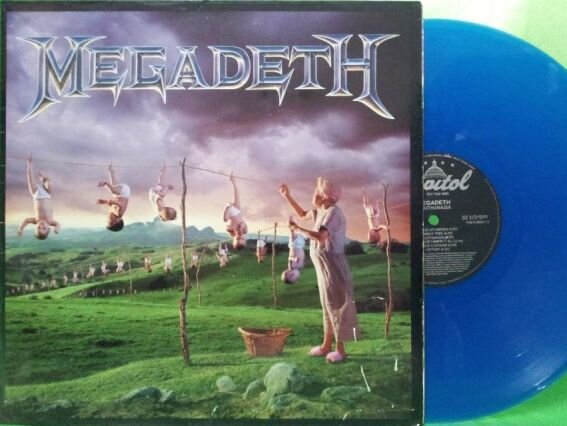 Английский виниловый выпуск альбома Megadeth «Youтhaиasia», 1994 г. 