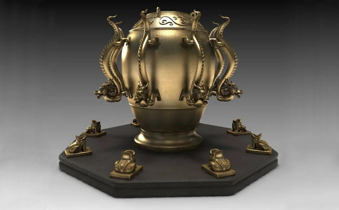      Китайский сейсмоскоп времен династии Восточной Хань. pinterest.com