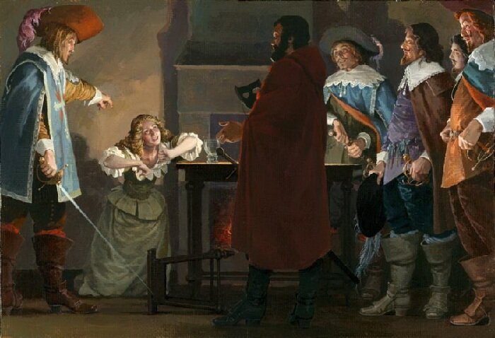 Иллюстрация Д. Гордеева к роману "Три мушкетера". Из открытого источника