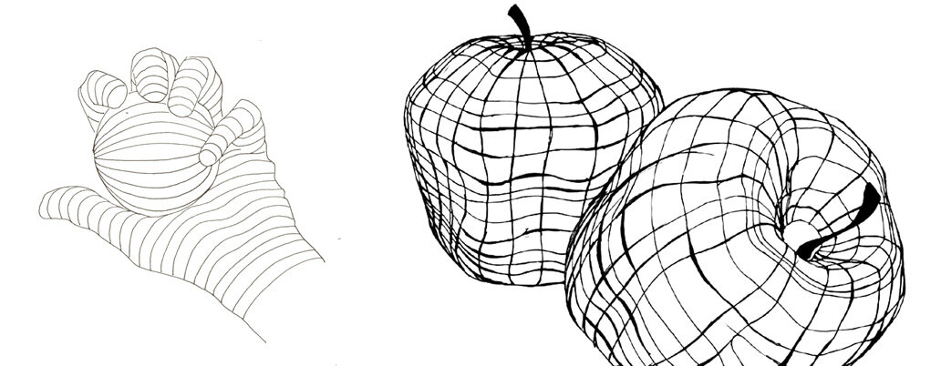 Рисунок по методу перекрёстного контура.