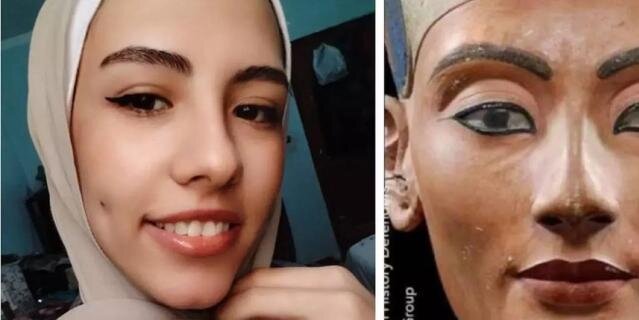    Твит египтянки по имени Рания был подписан хештегом #EgyptforEgyptians – "Египет для египтян". Девушка сравнила себя с Нефертити.Соцсети @rania_tal3t