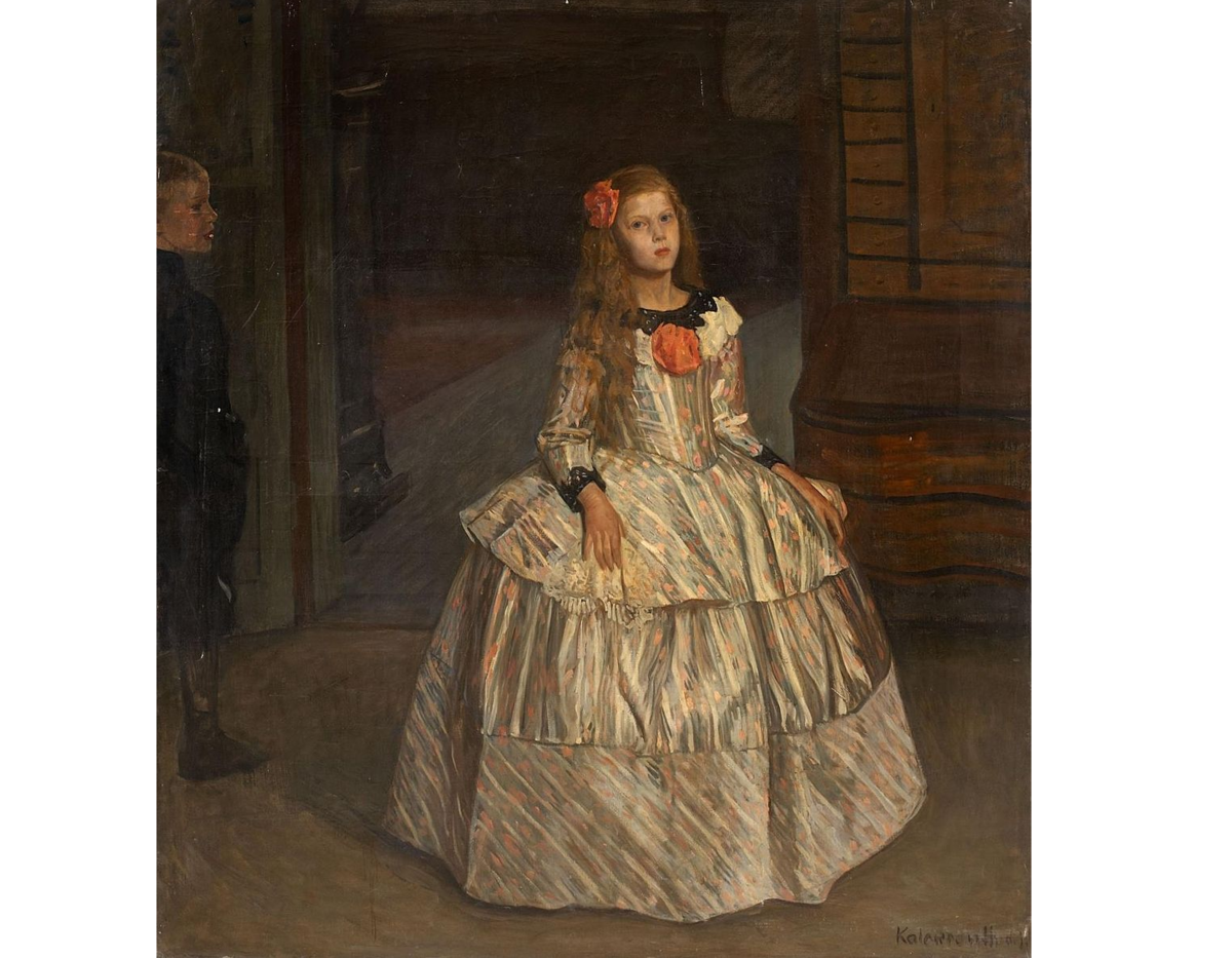 "Примерка костюма", Леопольд фон Калькрёйт, 1900-е. (с) Из частной коллекции