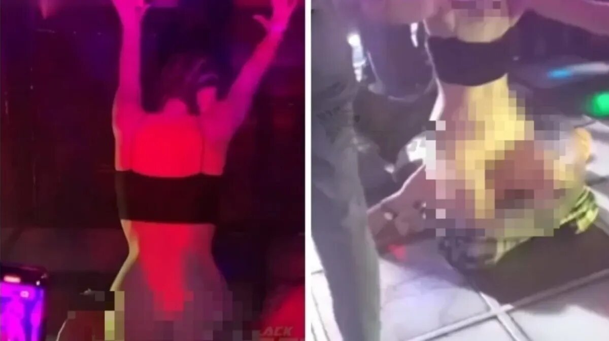 Порно видео: девушки сосут в клубе