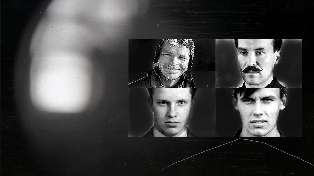 Игорь Дятлов, Семён Золотарев, Юра Юдин и Юра Дорошенко.