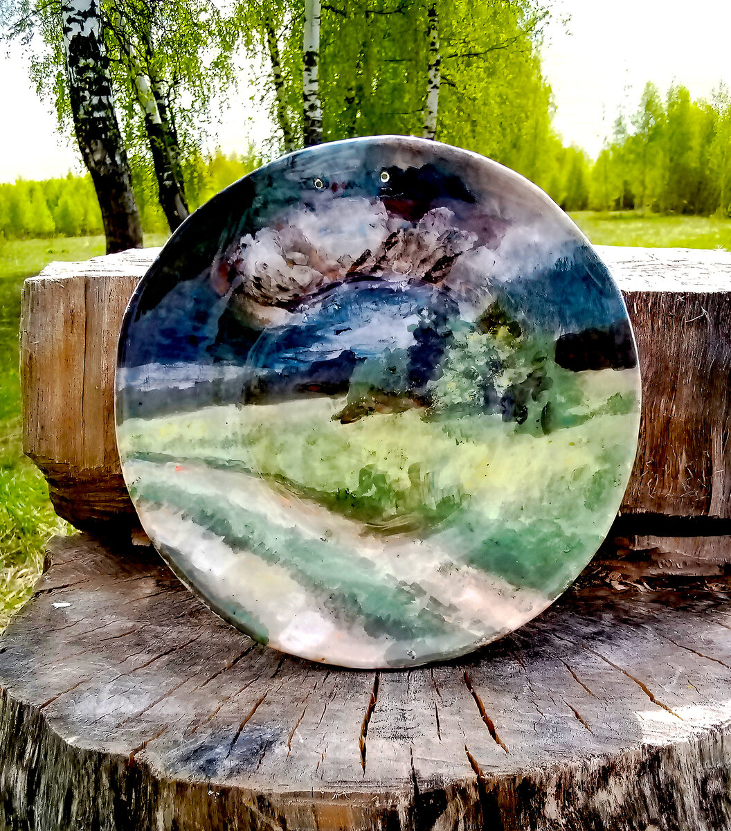 Декоративная тарелка "Гроза"