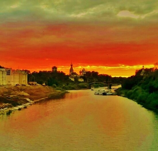 Река Вологда. Соборная горка. Фото: интернет.