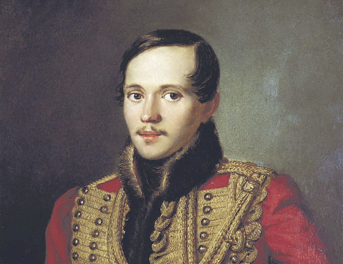 Лермонтов в ментике лейб-гвардии Гусарского полка. Картина Петра Заболотского (1837)