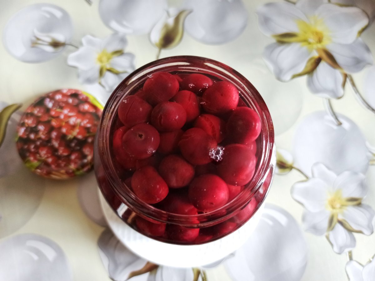 Консервированная вишня (без сахара) | Вкусномир - домашние рецепты. | Дзен