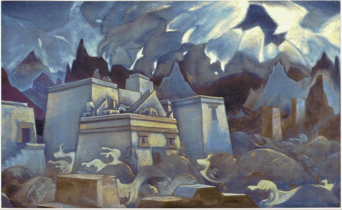 Николай Рерих. Атлант. Гибель Атлантиды. 1919