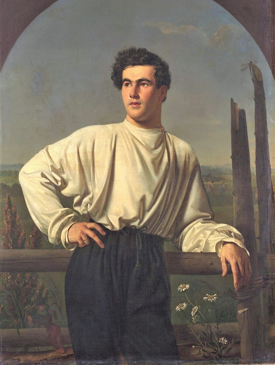 Кипренский Орест Адамович                                                                                            Портрет А.Ф.Шишмарева, 1826г
холст, масло
135 x 101,2; (верх-полуовал). Оригинал можно увидеть в Третьяковской галерее