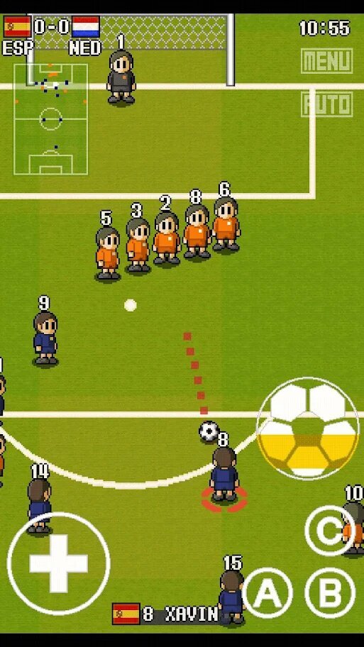 Скриншоты Portable Soccer Dx (взяты со страницы в Google Play)