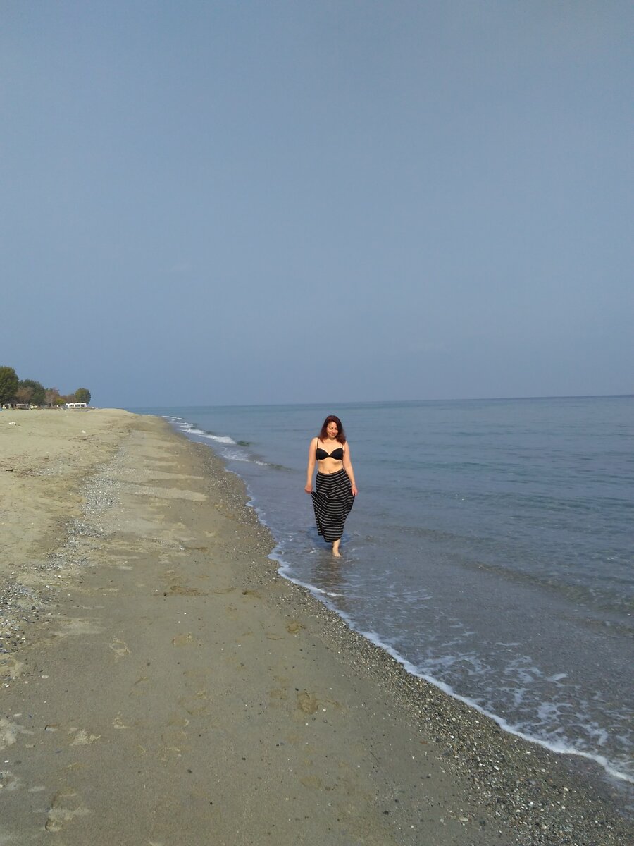 Октябрь 2019, Греция. На всех пляжах, где мы были, или пустынно, или малолюдно, красота. 