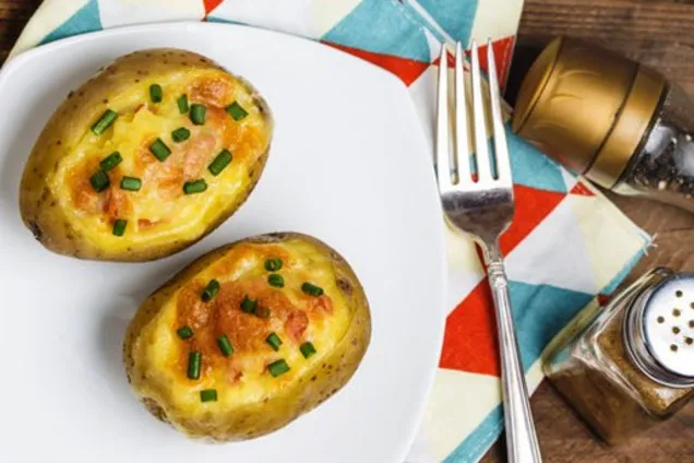 Фаршированная картошка в духовке 