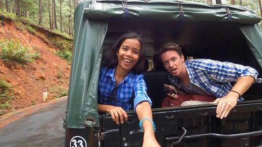 Катаемся со своей девушкуй филиппинку на УАЗике по горам Вьетнама