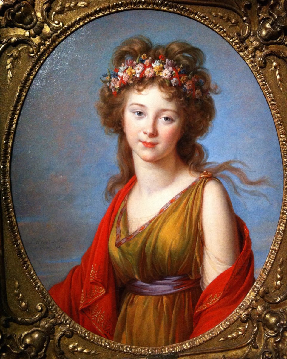 Элизабет Виже-Лебрен. Графиня Kaganeck в образе богини цветов Флоры, 1792.
