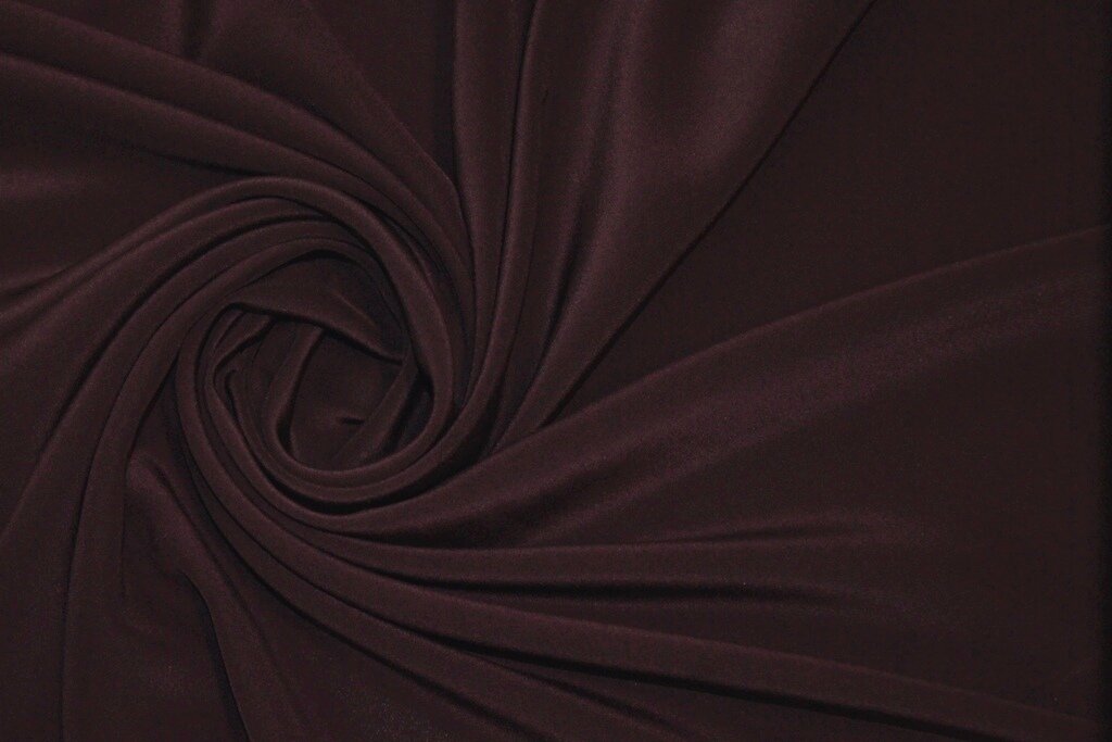 Крепдешин шелковый темно-фиолетовый 