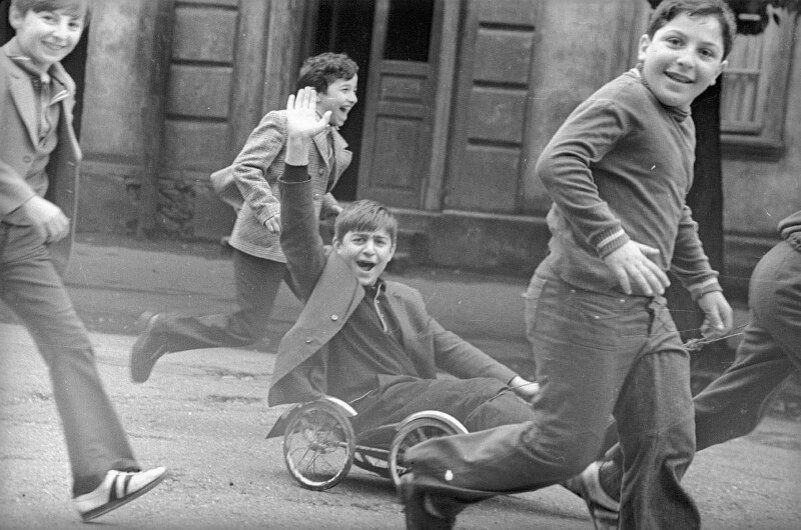 «Поехали!», 1970-е годы. Автор фото - В. Ершов. Источник фото: russiainphoto.ru