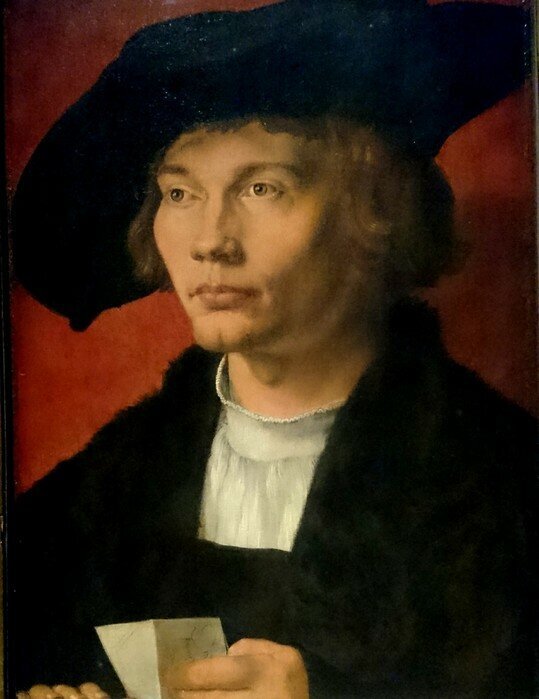  Бернхард фон Рисен. Портрет. 1521 г. Художник Альбрехт Дюрер 