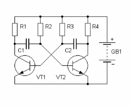 Мультивибратор схема на транзисторах