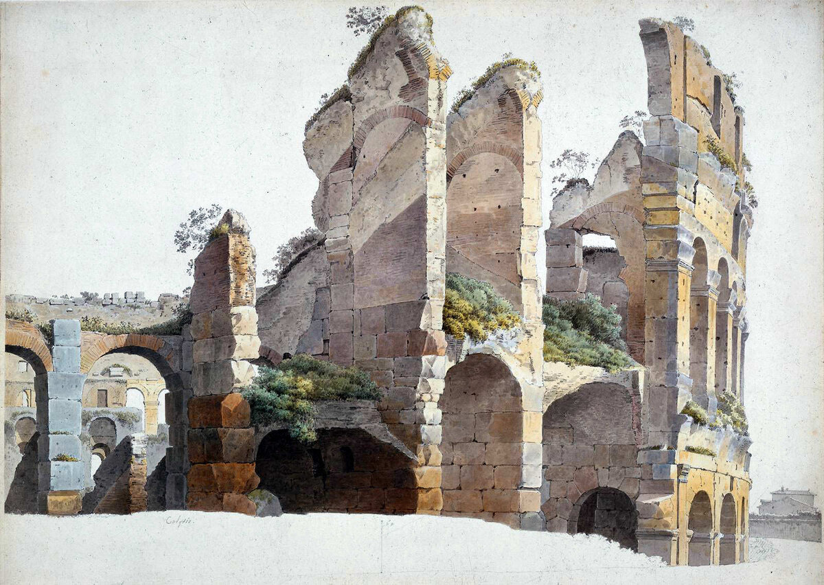 И.А. Книп. Руины Колизея. Рим, XVIII век
