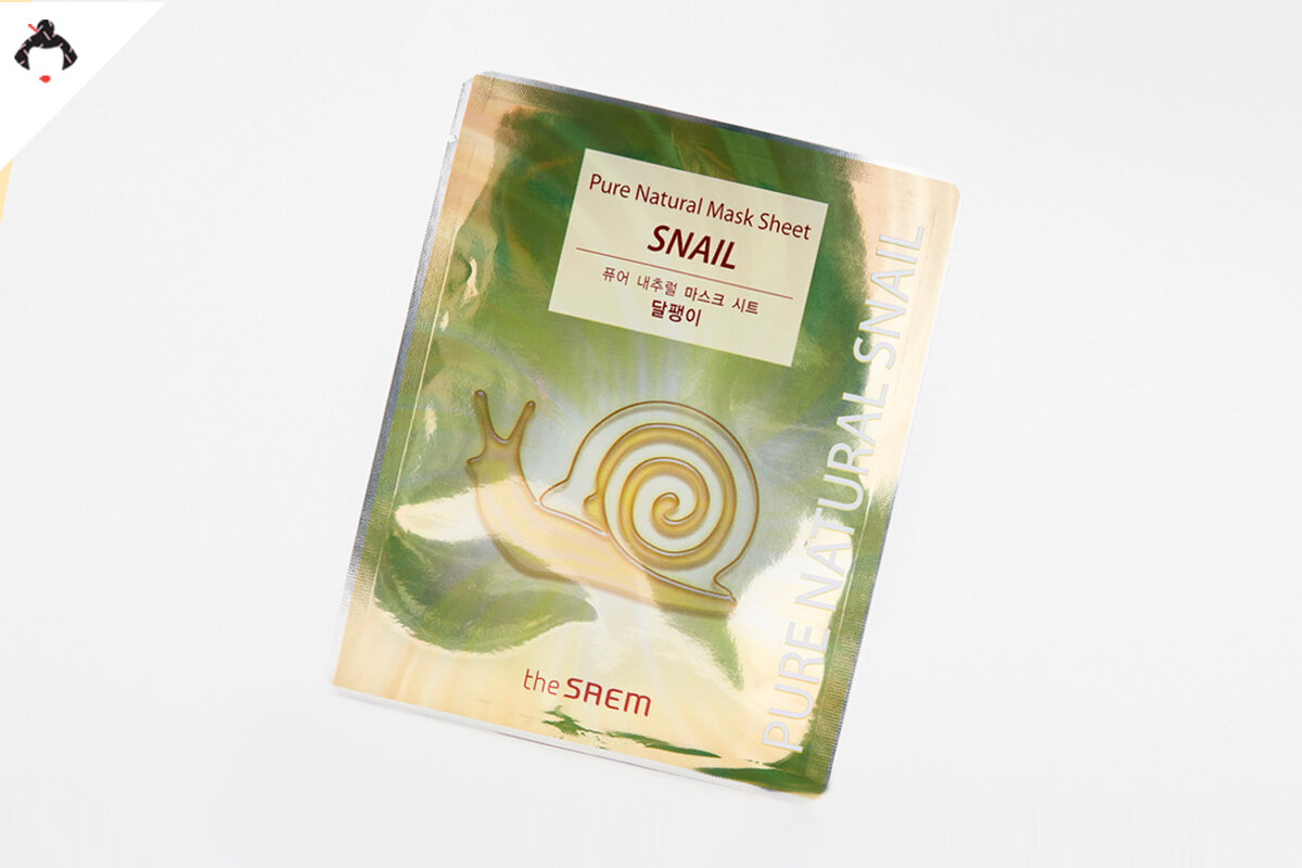 Тканевая маска с экстрактом улитки The Saem Pure Natural Mask Sheet Snail