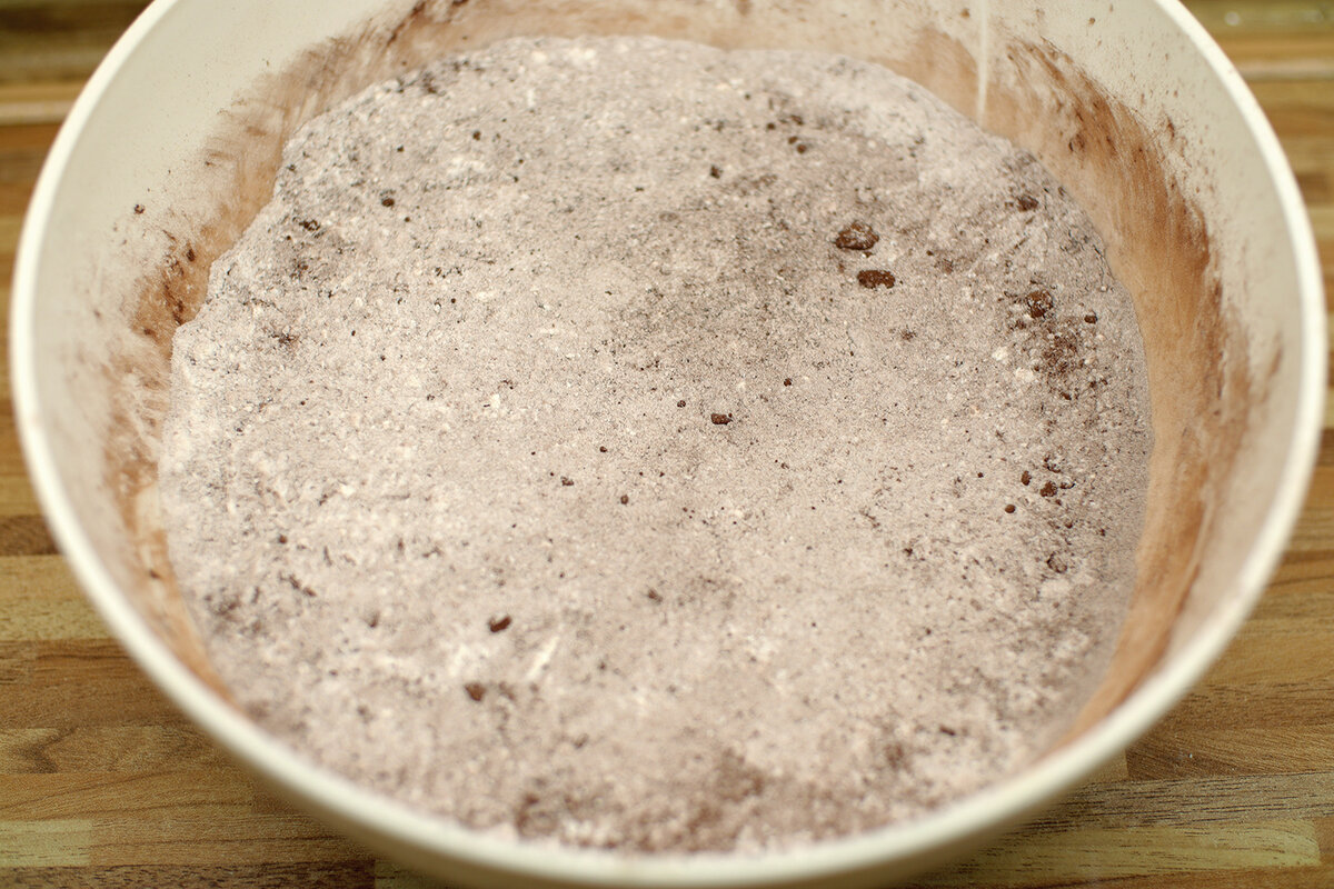 мука с какао и разрыхлителем