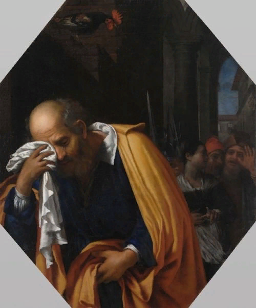 Агостино Мелисси. Раскаяние св. Петра.1675.https://i.pinimg.com/736x/91/c5/8c/91c58cfd74ecedc4ae9a916a15146ada.jpg