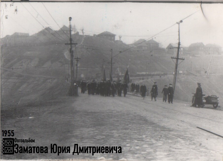 Трамвайный мост через Егошиху 1955 год