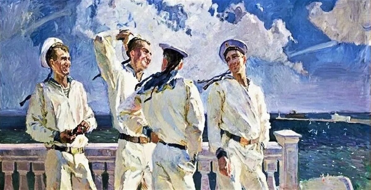 Пристань Одесса моряки