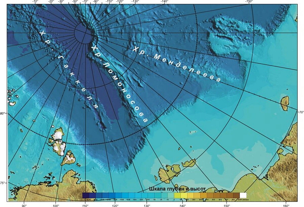 Батиметрическая карта арктики