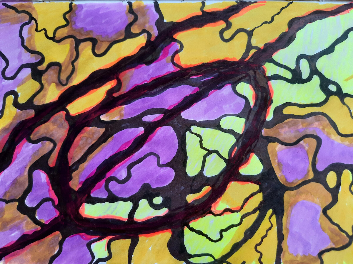 Алгоритм снятия ограничений, один из моих первых рисунков на Инструкторском курсе