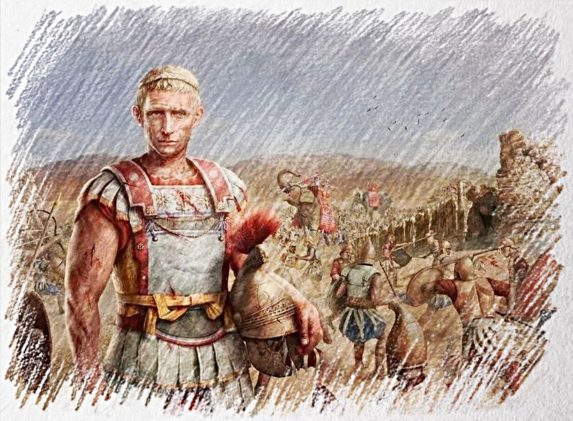 Антиох III Великий на поле боя.