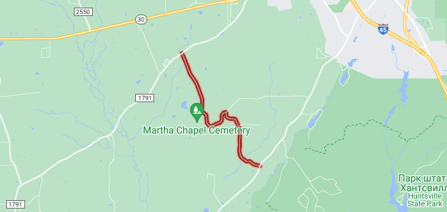 дорога призраков на карте