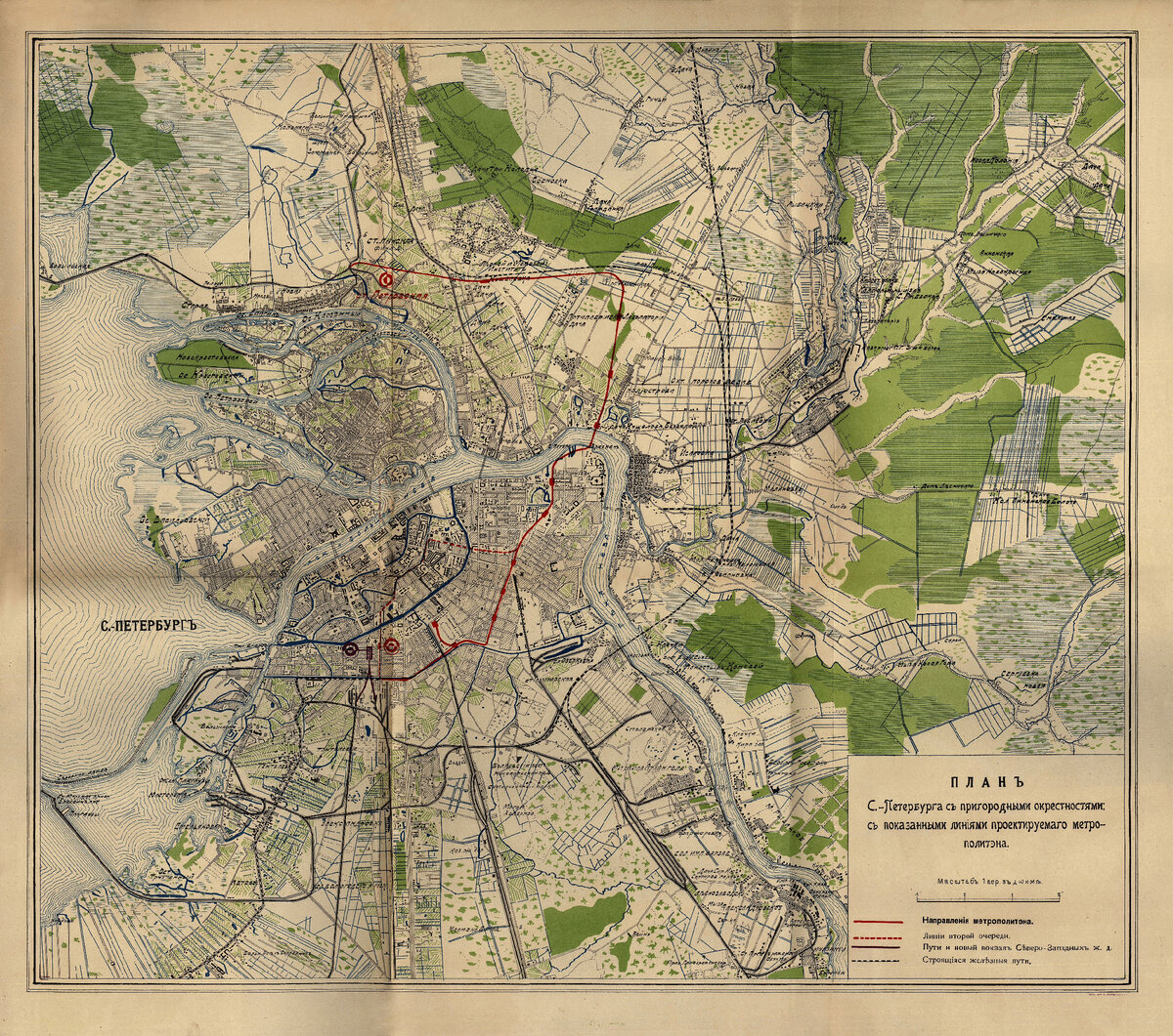 Карта метро спб старая карта