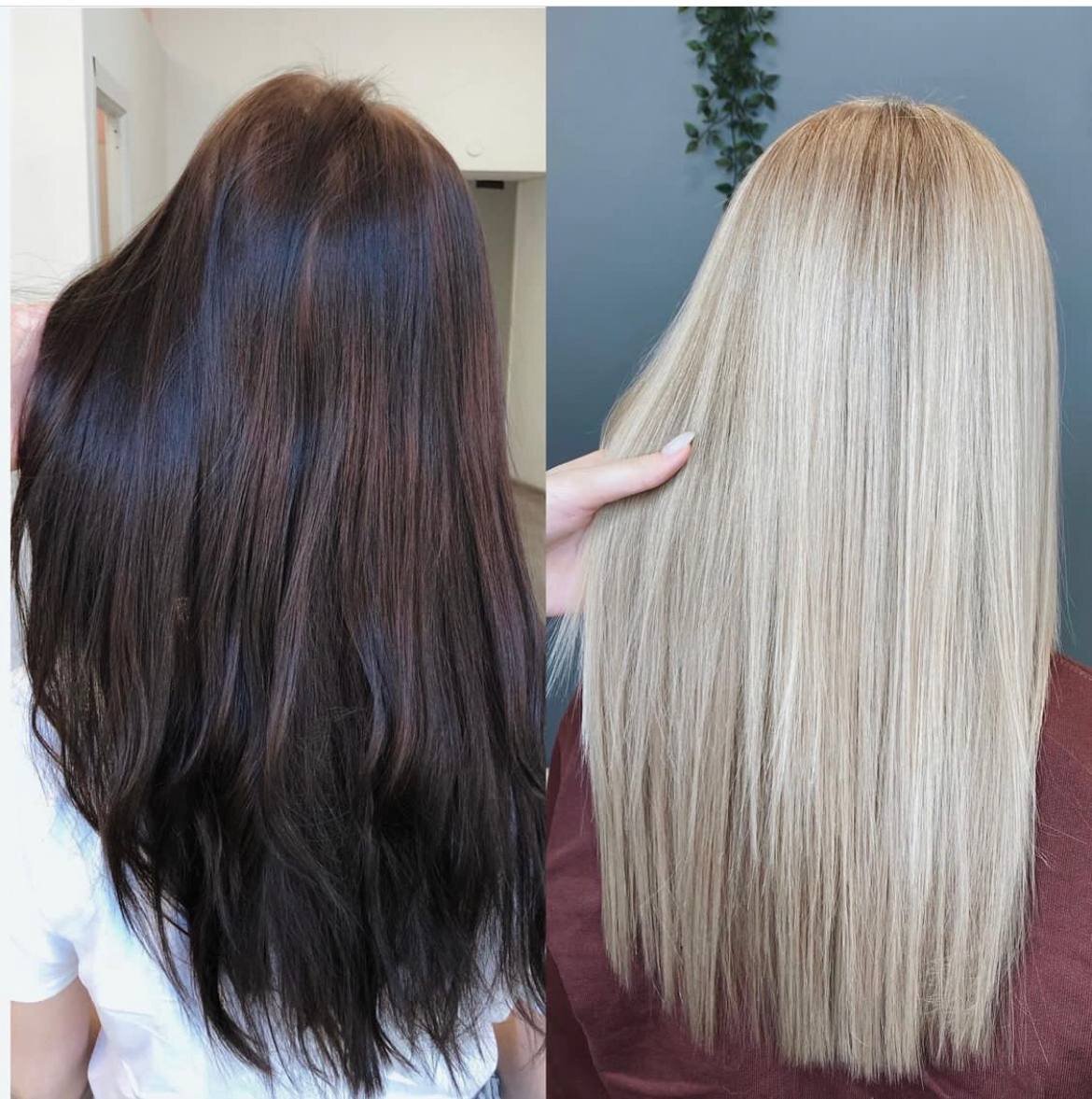 Работа стилиста Kosa Colour Studio. Выход из черного в блонд.