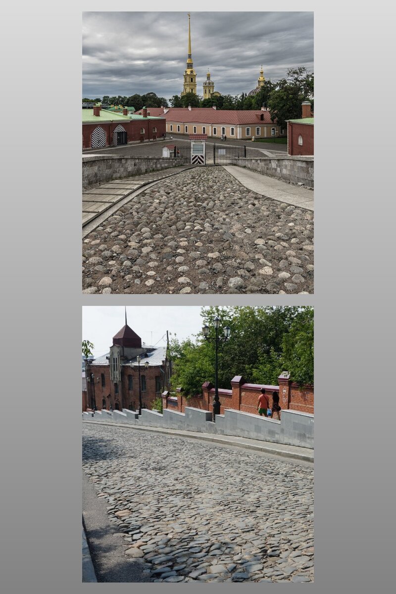 Сверху Петербург, снизу Томск 