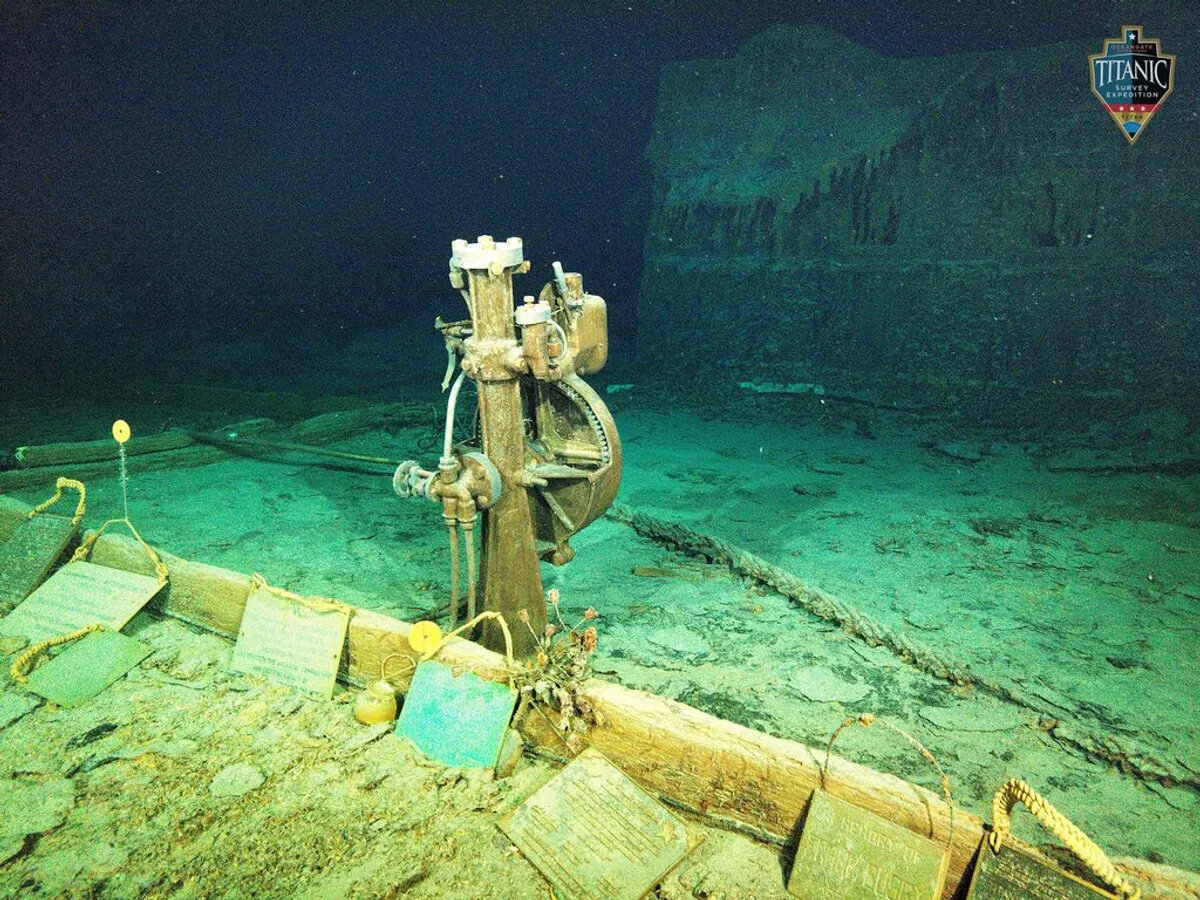 Телемотор «Титаника», где стоял штурвал корабля. Изображение: OceanGate Expeditions📷
