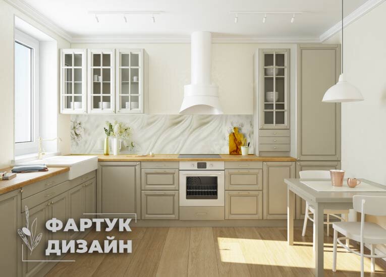 Фартук для кухни из натурального камня