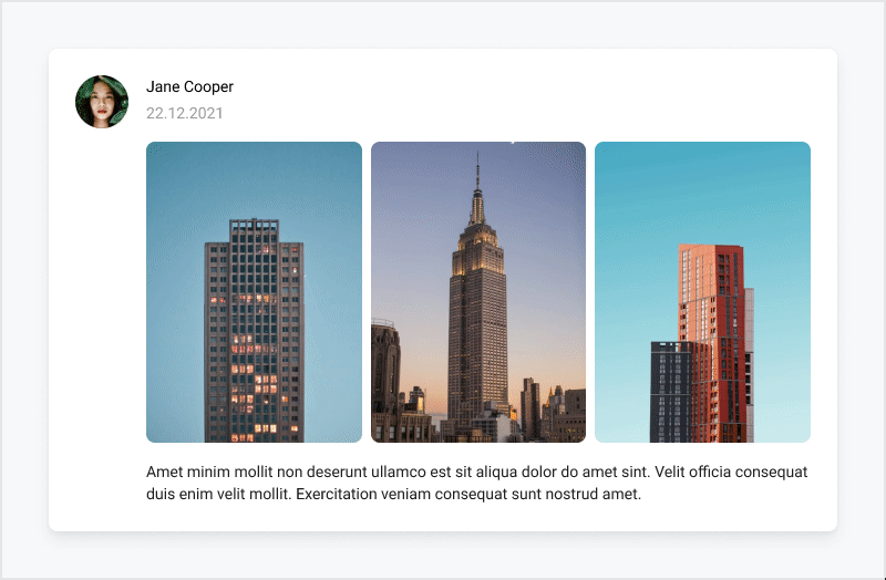 Изменение размера изображения внутри компонент карточки