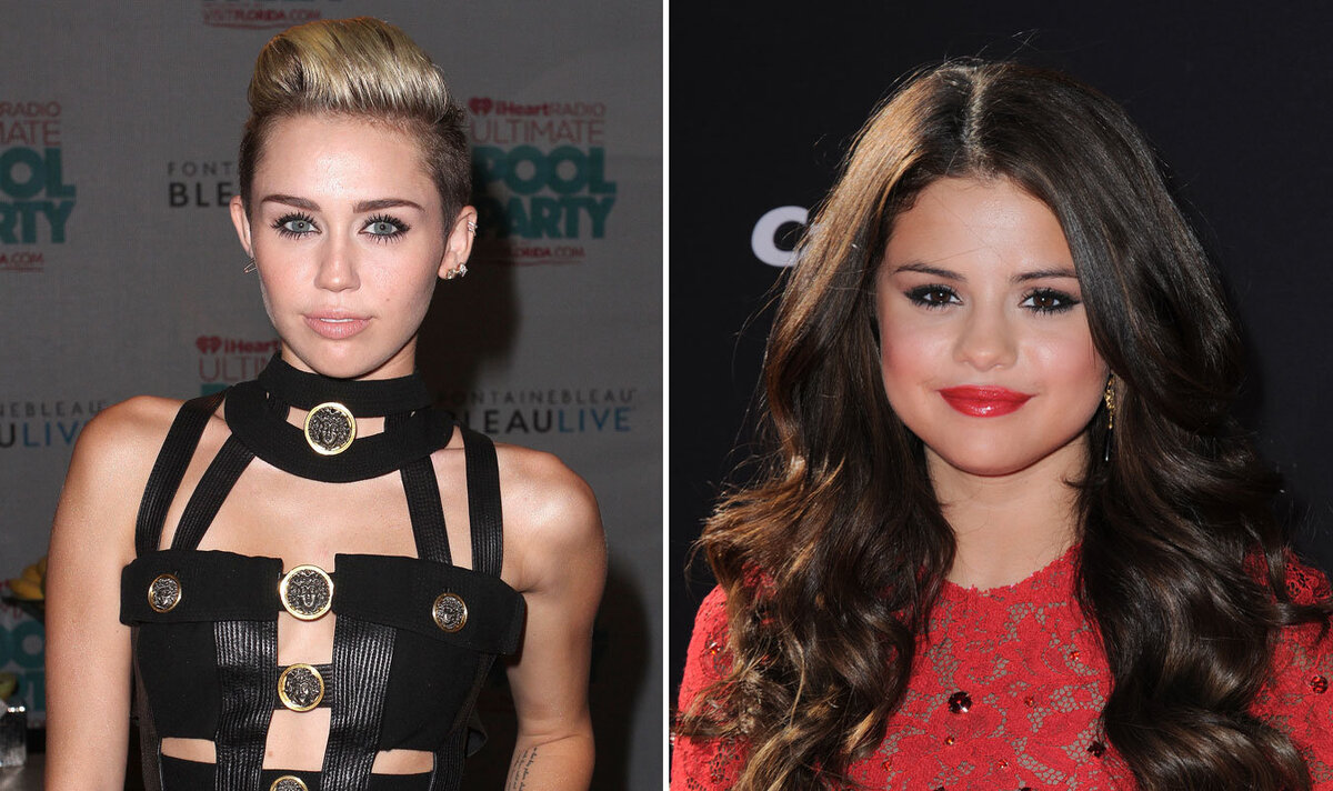 Майли Сайрус и Селена Гомес