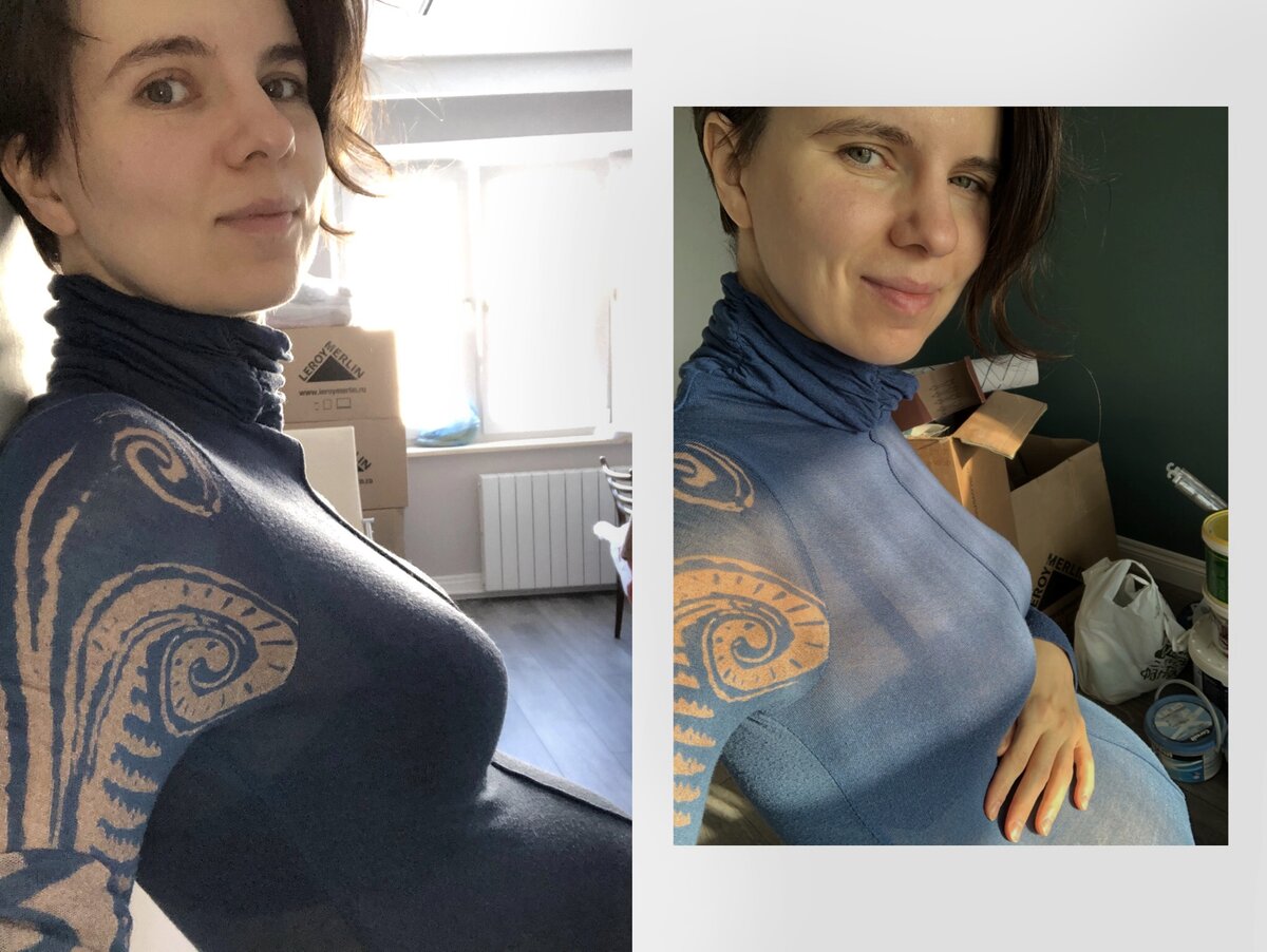 В этот солнечный день, фотографируясь на фоне ремонтных завалов, я еще не знала, что ночью поеду рожать