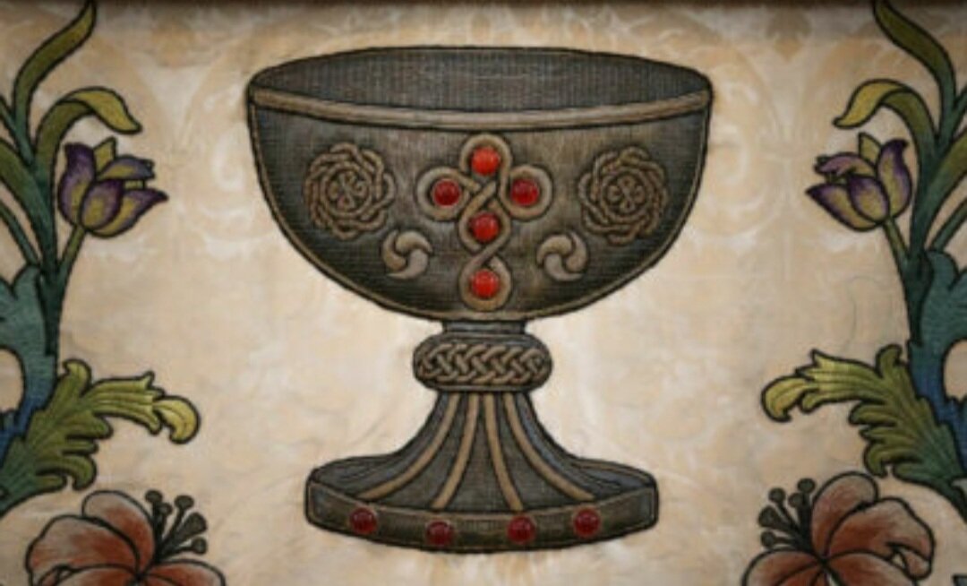 Фрагмент алтарного покрывала с вышивкой солдат Первой мировой войны. Выставляется в соборе Святого Павла в Лондоне, Англия. Фото: Томас Дейгл/cbc.ca