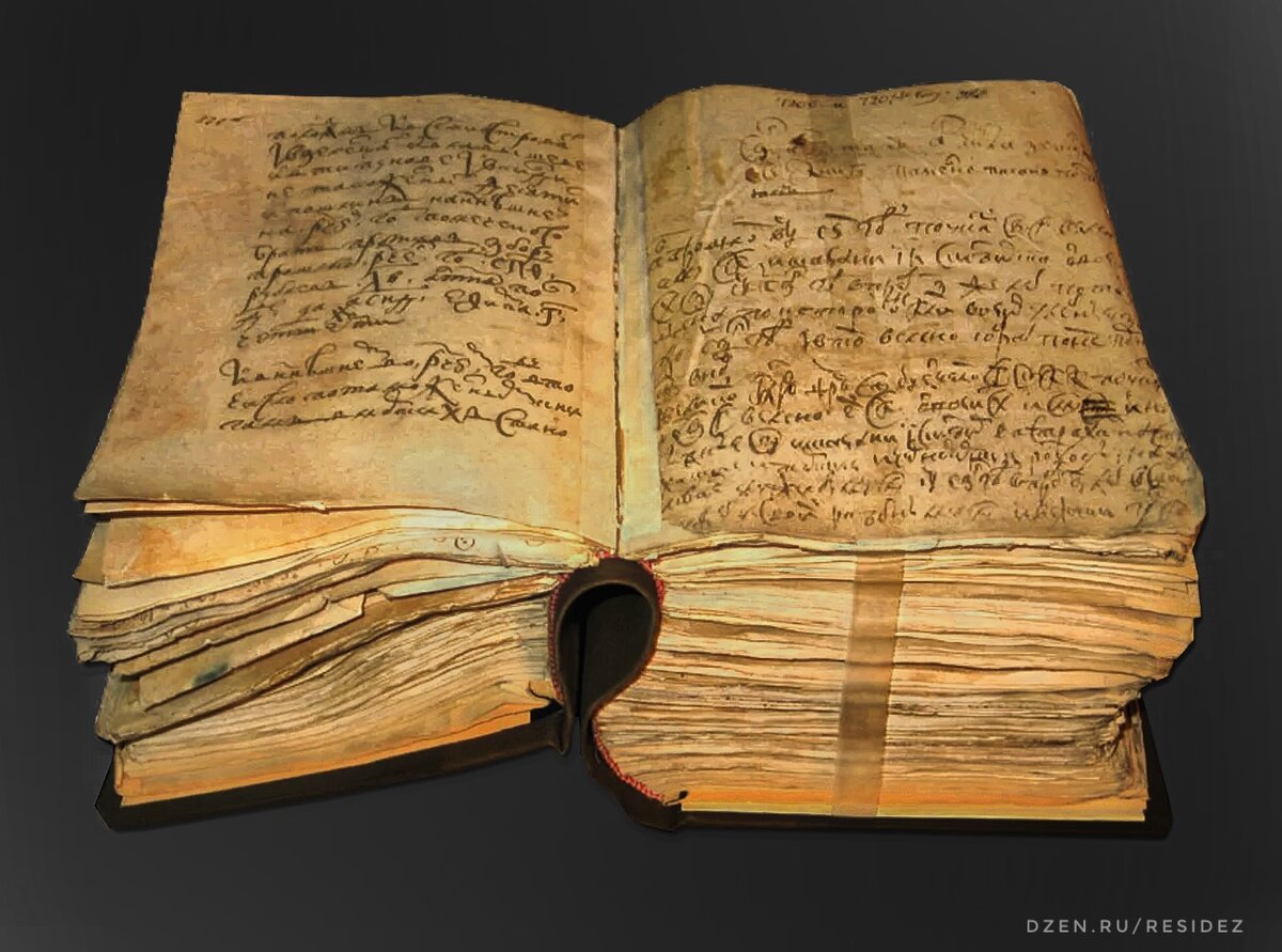 Так выглядит писцовая книга 16 века.