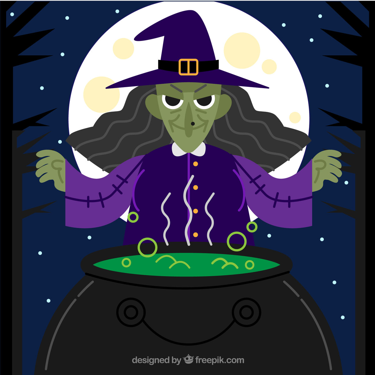 Image by <a href="https://www.freepik.com/free-vector/halloween-witch-background_1356928.htm