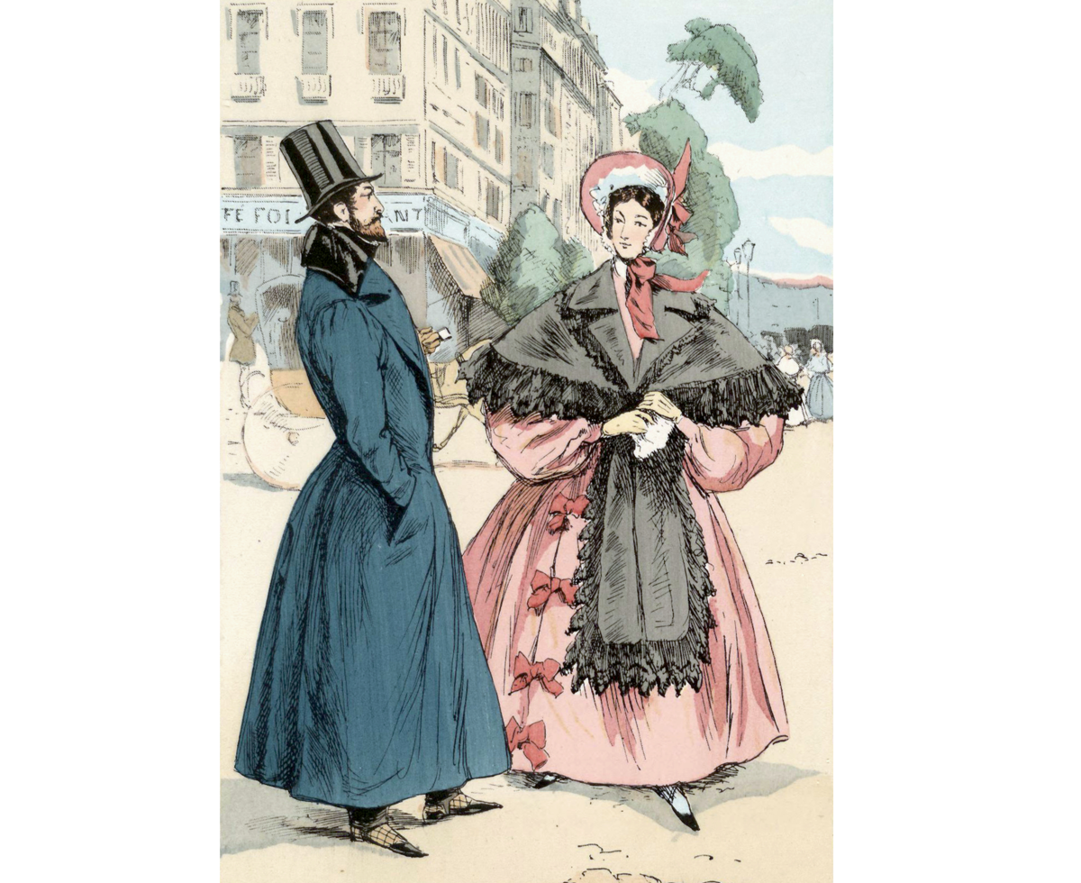 "На Итальянском бульваре, 1833", Франсуа Курбуан, 1898. (с) Из коллекции Университетской библиотеки Брауна