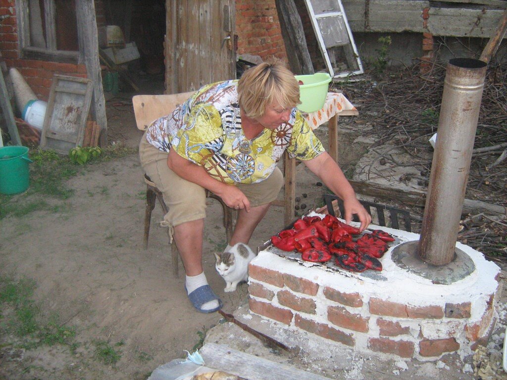 Это я запекаю чушки.